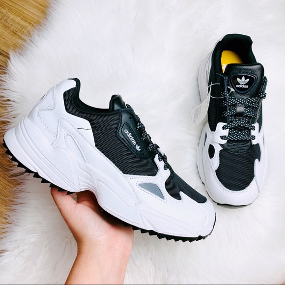 adidas falcon trail white